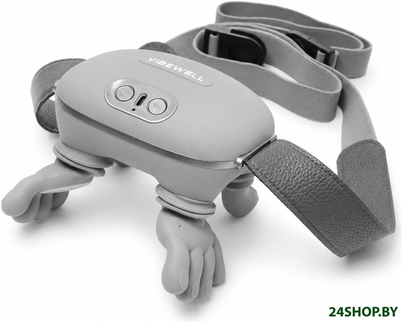 Массажер для шеи и плеч VibeWell P-054 (серый) Массажер для шеи и плеч VibeWell P-054 (серый)