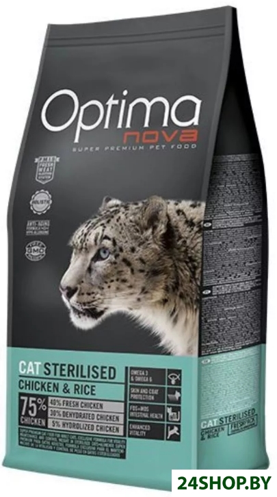 Сухой корм для кошек Optimanova Cat Sterilised Chicken and Rice (0,4 кг) Сухой корм для кошек Optimanova Cat Sterilised Chicken and Rice (0,4 кг)
