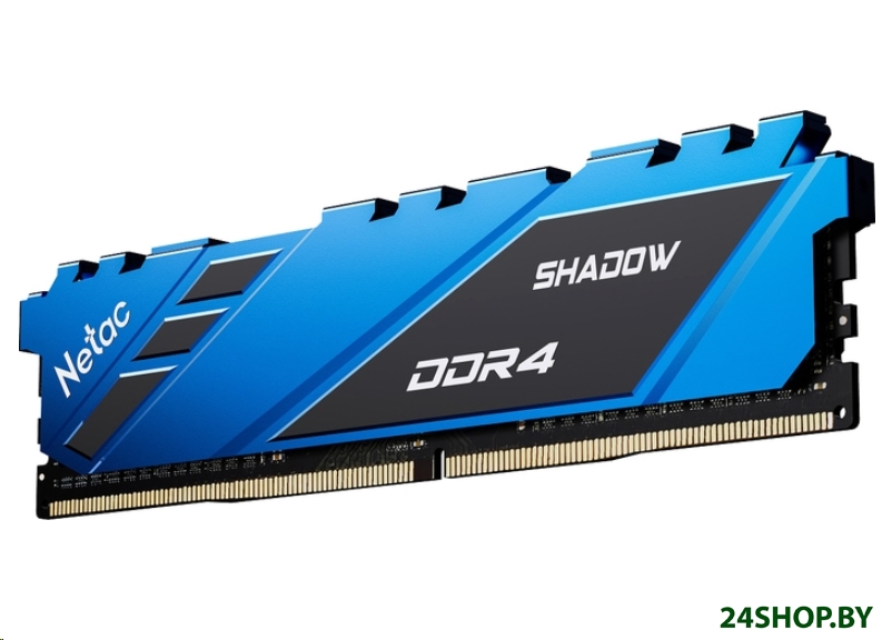 Оперативная память Netac Shadow 8ГБ DDR4 2666МГц NTSDD4P26SP-08B Оперативная память Netac Shadow 8ГБ DDR4 2666МГц NTSDD4P26SP-08B