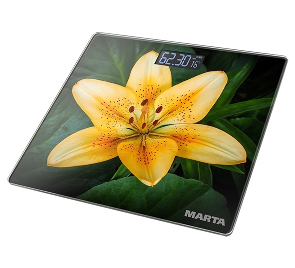 Напольные весы Marta MT-1676 (лилия) Напольные весы Marta MT-1676 (лилия)