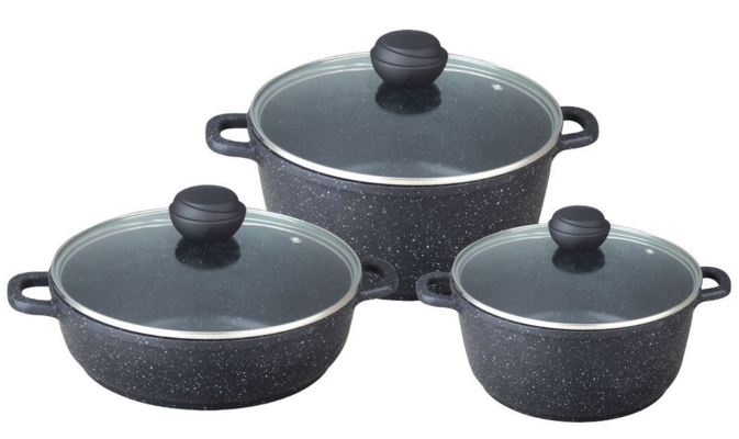 Кастрюли BEKKER BK-4609 SCHWARZMARBEL PREMIUM Кастрюли BEKKER BK-4609 SCHWARZMARBEL PREMIUM