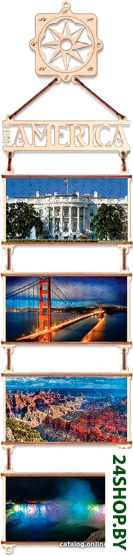 Пазл Eco-Wood-Art Северная Америка Пазл Eco-Wood-Art Северная Америка