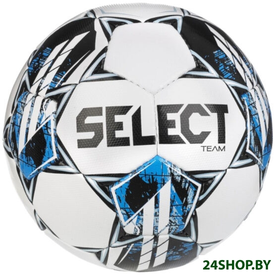 Футбольный мяч Select Team FIFA Basic (5 размер, белый/синий) Футбольный мяч Select Team FIFA Basic (5 размер, белый/синий)