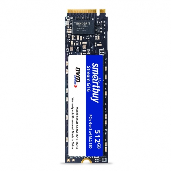 Накопитель SSD 512 GB SmartBuy Stream G16 SBSSD-512GT-IG16-M2P4 Накопитель SSD 512 GB SmartBuy Stream G16 SBSSD-512GT-IG16-M2P4