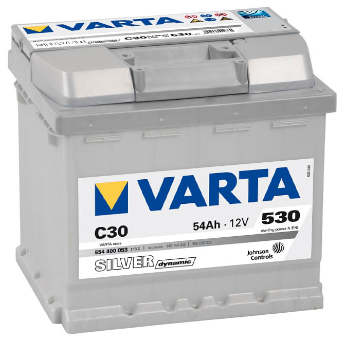 Автомобильный аккумулятор VARTA Silver Dynamic C30 554400053 (54 А/ч) Автомобильный аккумулятор VARTA Silver Dynamic C30 554400053 (54 А/ч)