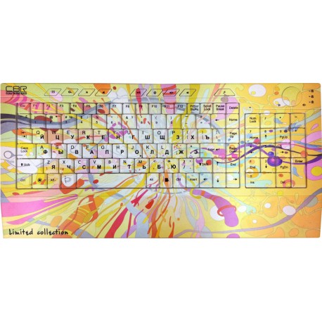 Клавиатура CBR Picture Keyboard Splashes Клавиатура CBR Picture Keyboard Splashes