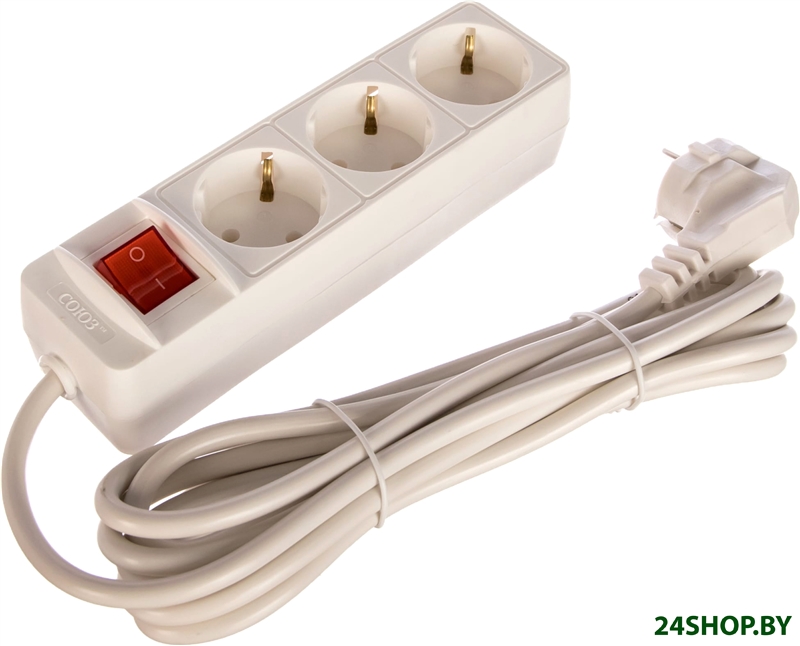Удлинитель СОЮЗ 481S-8303 (3 м, белый) Удлинитель СОЮЗ 481S-8303 (3 м, белый)