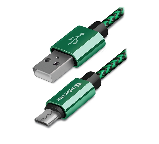 Кабель Defender USB08-03T Pro (зеленый) Кабель Defender USB08-03T Pro (зеленый)