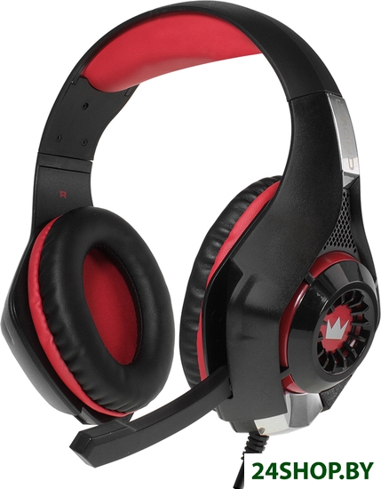 Наушники с микрофоном CrownMicro CMGH-102T USB (черный) Наушники с микрофоном CrownMicro CMGH-102T USB (черный)