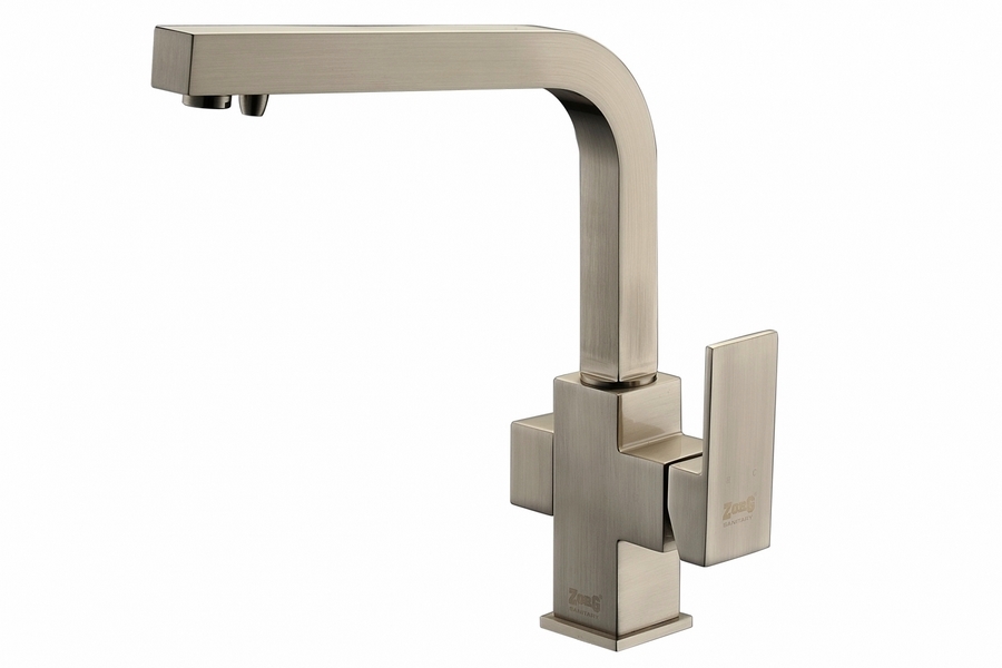 Смеситель кухонный ZorG CLEAN WATER ZR 311 YF NICKEL Смеситель кухонный ZorG CLEAN WATER ZR 311 YF NICKEL