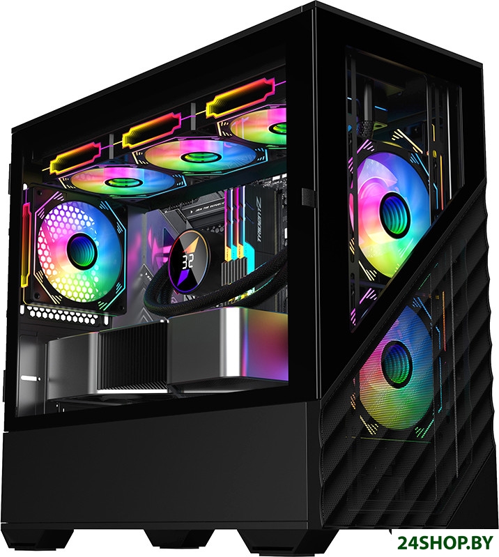 Корпус 1stPlayer DK D7 D7-BK-3F1 Корпус 1stPlayer DK D7 D7-BK-3F1