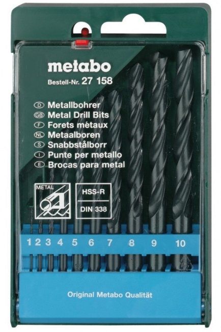 Набор сверел по металлу Metabo 627158000 (10 предметов) Набор сверел по металлу Metabo 627158000 (10 предметов)