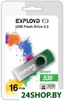 Флеш-память USB Exployd 530 16GB (зеленый) (EX016GB530-G) Флеш-память USB Exployd 530 16GB (зеленый) (EX016GB530-G)