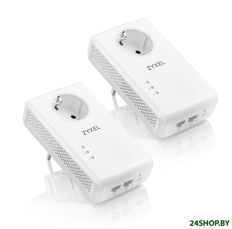 Комплект Powerline-адаптеров ZYXEL PLA5456 (2 шт) Комплект Powerline-адаптеров ZYXEL PLA5456 (2 шт)