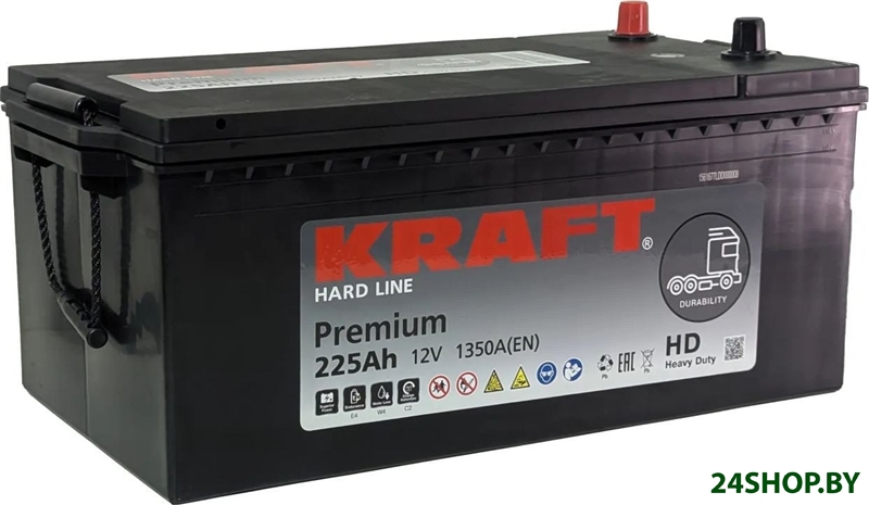 Автомобильный аккумулятор KRAFT Premium 225(4) rus (225 А·ч) Автомобильный аккумулятор KRAFT Premium 225(4) rus (225 А·ч)