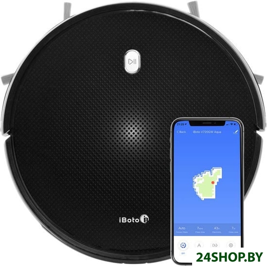 Робот-пылесос IBoto Smart V720GW Aqua (черный) Робот-пылесос IBoto Smart V720GW Aqua (черный)