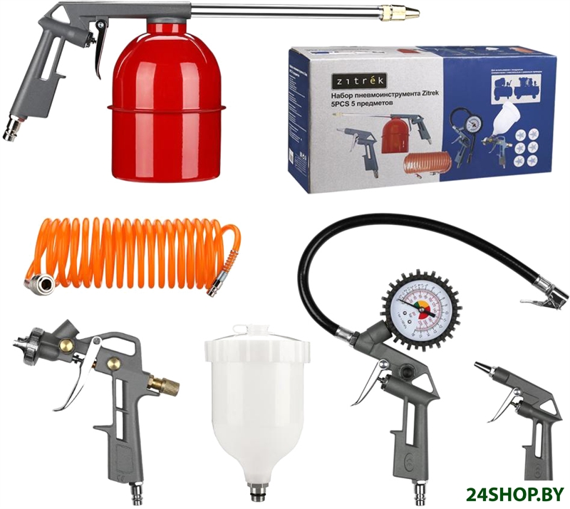 Zitrek 5PCS SET 5 (краскораспылитель, пневмоинструмент) Zitrek 5PCS SET 5 (краскораспылитель, пневмоинструмент)