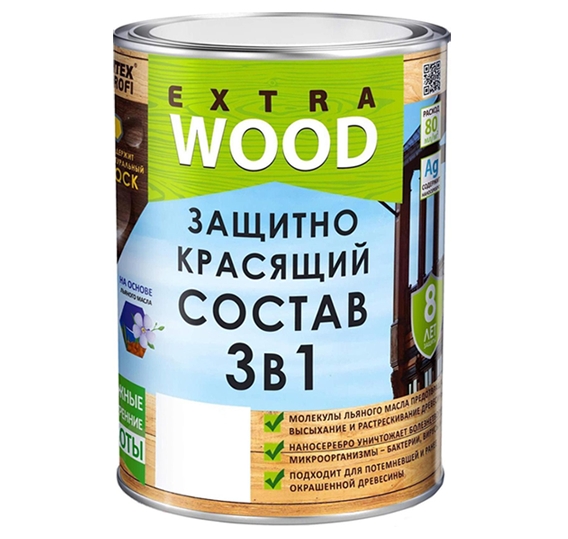 Пропитка Farbitex Profi Wood Extra 3в1 0.8 л (олива) Пропитка Farbitex Profi Wood Extra 3в1 0.8 л (олива)
