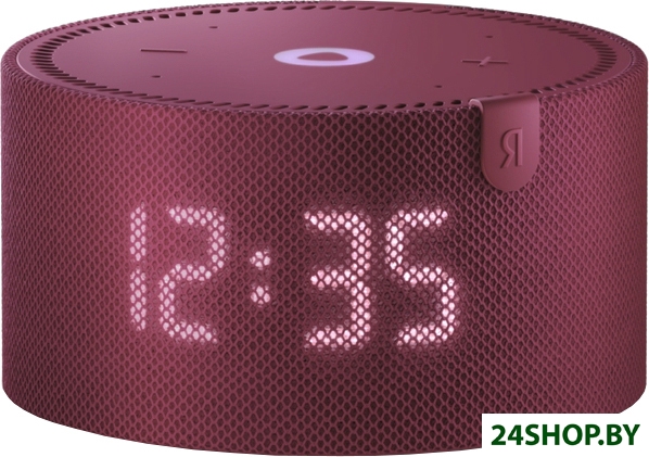 Умная колонка Яндекс Станция Мини 2 с часами (красный гранат) Умная колонка Яндекс Станция Мини 2 с часами (красный гранат)