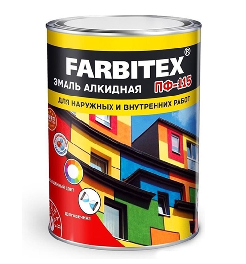 Эмаль Farbitex ПФ-115 2.7 кг (сиреневый) Эмаль Farbitex ПФ-115 2.7 кг (сиреневый)