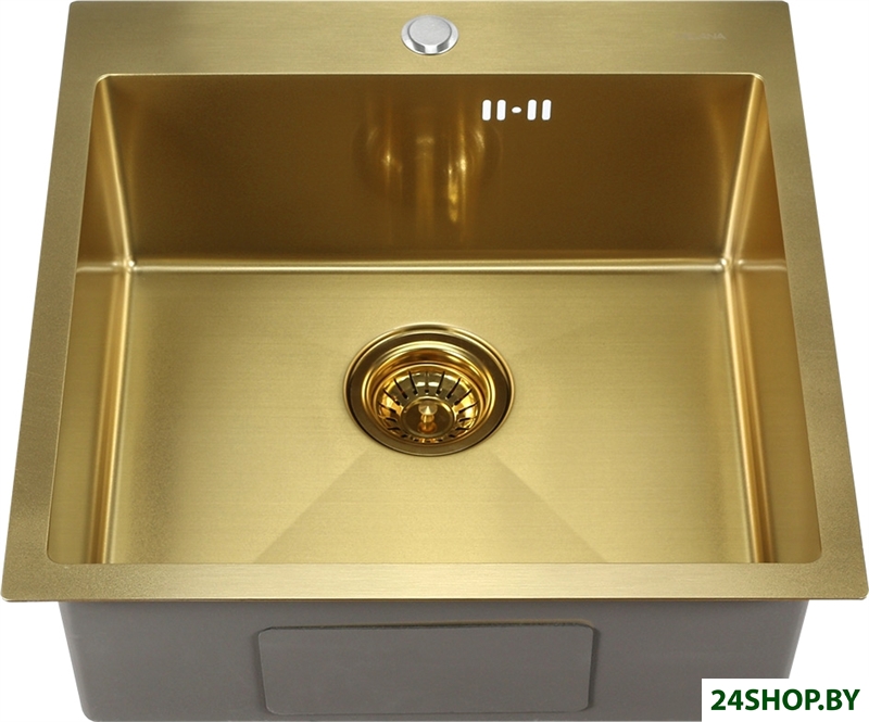 Кухонная мойка Melana ProfLine D5050HG (сатин золотой, глубина 20 см, сталь 3 мм) Кухонная мойка Melana ProfLine D5050HG (сатин золотой, глубина 20 см, сталь 3 мм)