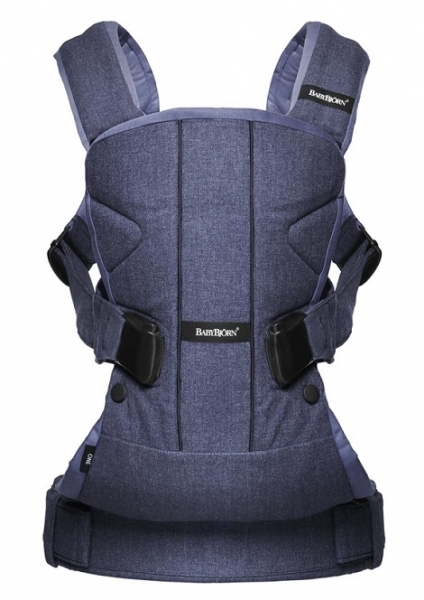 Рюкзак-кенгуру BABYBJORN One Soft Cotton Mix синий (0930.93) Рюкзак-кенгуру BABYBJORN One Soft Cotton Mix синий (0930.93)