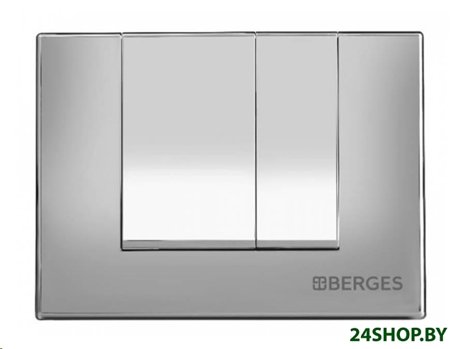 Панель смыва Berges Wasserhaus Novum S2 (матовый хром) Панель смыва Berges Wasserhaus Novum S2 (матовый хром)