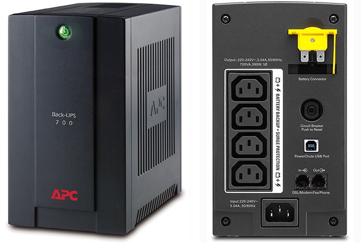 Источник бесперебойного питания APC Back-UPS 700VA, 230V, AVR, IEC Sockets (BX700UI) Источник бесперебойного питания APC Back-UPS 700VA, 230V, AVR, IEC Sockets (BX700UI)