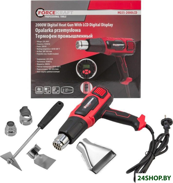 Промышленный фен ForceKraft FK-HG55-2000LCD Промышленный фен ForceKraft FK-HG55-2000LCD