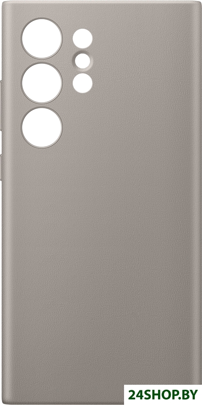 Чехол для телефона Samsung Vegan Leather Case S24 Ultra (серо-коричневый) Чехол для телефона Samsung Vegan Leather Case S24 Ultra (серо-коричневый)