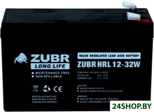 Аккумулятор для ИБП Zubr HRL 12-32W 12V 7.2Ah Аккумулятор для ИБП Zubr HRL 12-32W 12V 7.2Ah