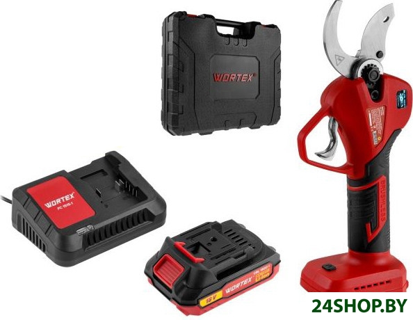 Секатор Wortex CBS 2535-1 1329489 (с 1-им АКБ, кейс) Секатор Wortex CBS 2535-1 1329489 (с 1-им АКБ, кейс)