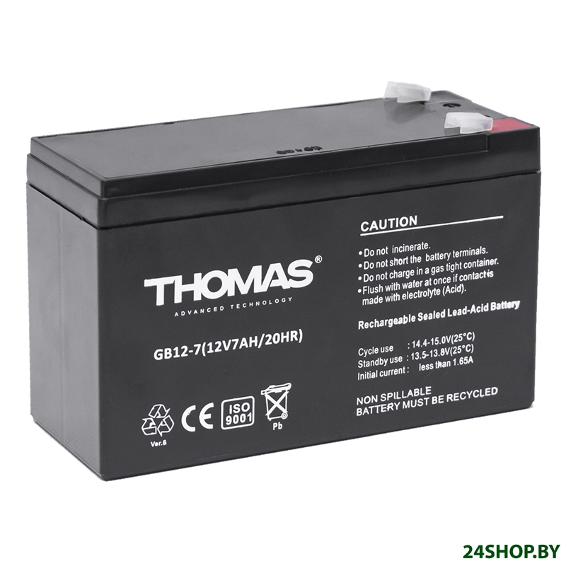 Аккумулятор для ИБП Thomas GB 12-7 Ah 12V7Ah Аккумулятор для ИБП Thomas GB 12-7 Ah 12V7Ah