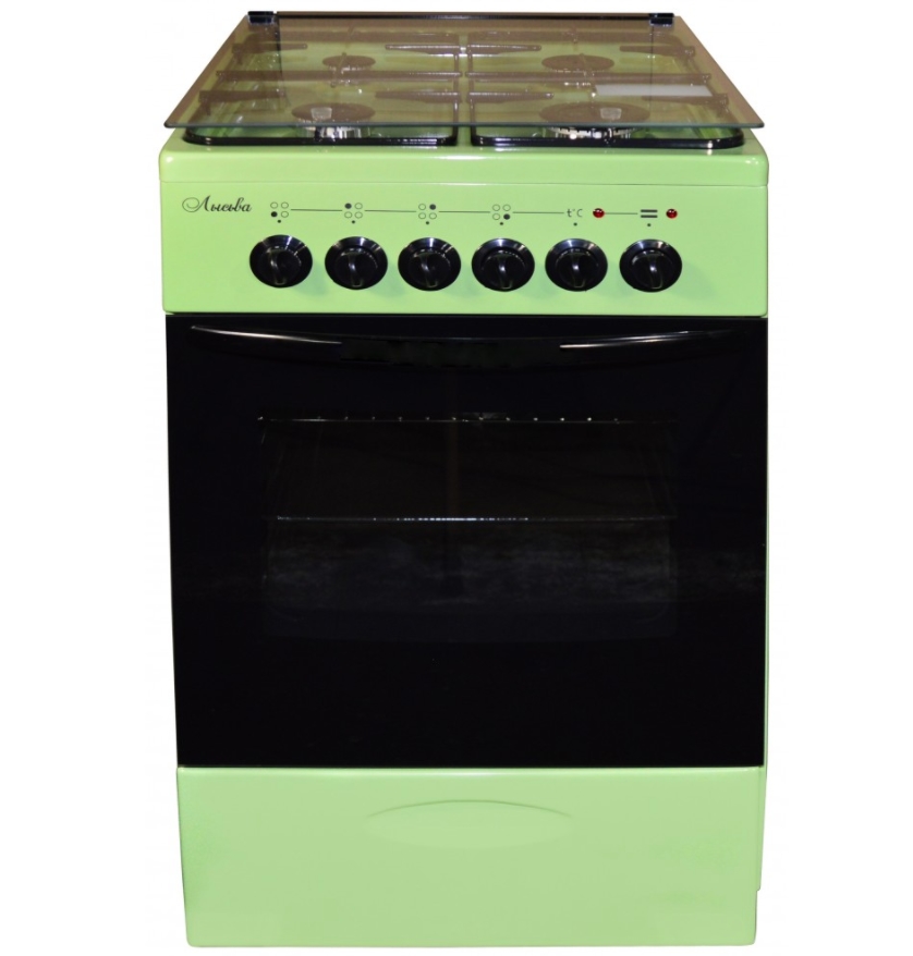 Плита Комбинированная Лысьва ЭГ 401 МС-2у (зеленый, стеклянная крышка) Плита Комбинированная Лысьва ЭГ 401 МС-2у (зеленый, стеклянная крышка)