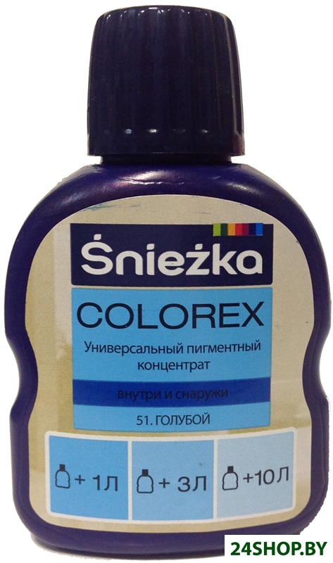 Колеровочная краска Sniezka Colorex 0.1 л (№51, голубой) Колеровочная краска Sniezka Colorex 0.1 л (№51, голубой)