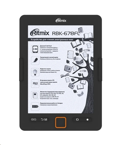 Электронная книга Ritmix RBK-678FL black (уценка арт. 1147816) Электронная книга Ritmix RBK-678FL black (уценка арт. 1147816)