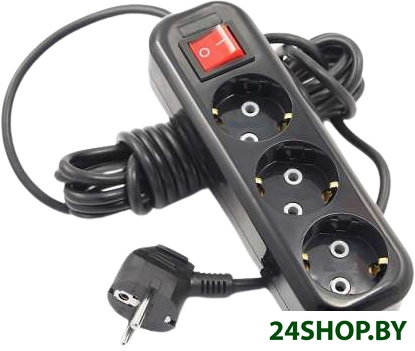 Удлинитель Borsan BR-1593-2 (2 м, черный) Удлинитель Borsan BR-1593-2 (2 м, черный)