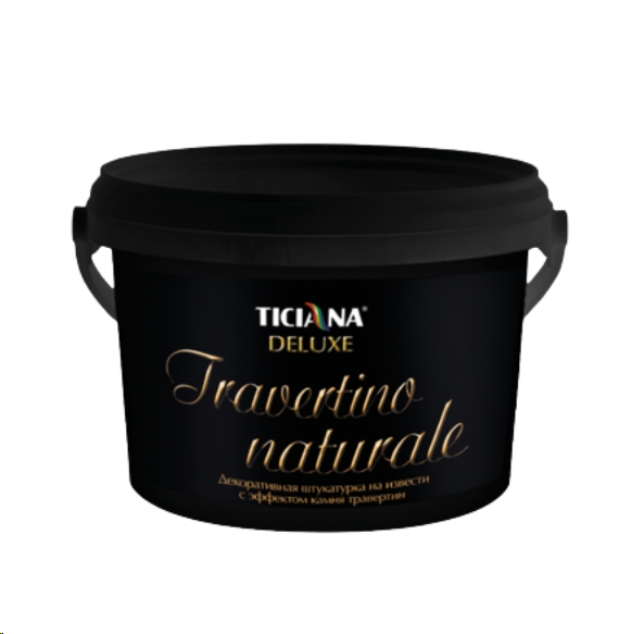 Декоративная штукатурка Ticiana Deluxe Travertino Naturale на извести (900 мл) Декоративная штукатурка Ticiana Deluxe Travertino Naturale на извести (900 мл)