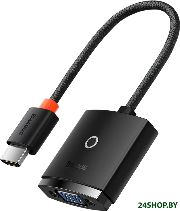 Адаптер Baseus HDMI - VGA (Aux/Micro USB) WKQX010101 Адаптер Baseus HDMI - VGA (Aux/Micro USB) WKQX010101