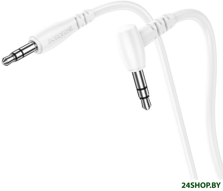 Кабель Borofone BL10 3.5 jack - 3.5 jack (2 м, белый) Кабель Borofone BL10 3.5 jack - 3.5 jack (2 м, белый)