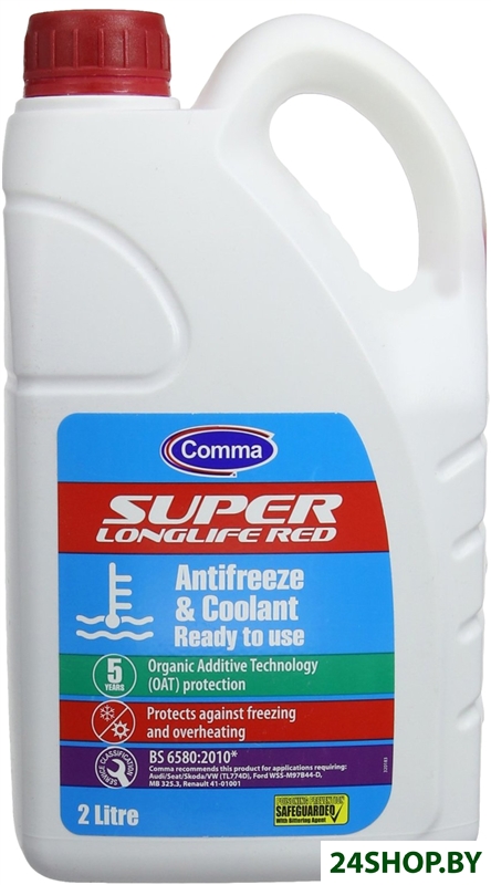 Comma Super Longlife Red - Coolant 2л Comma Super Longlife Red - Coolant 2л