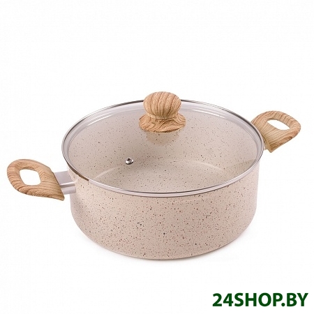 Кастрюля Endever Stone-Beige-24С Кастрюля Endever Stone-Beige-24С