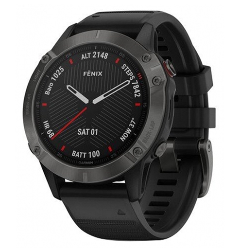 Умные часы Garmin Fenix 6 Sapphire (серый/черный) Умные часы Garmin Fenix 6 Sapphire (серый/черный)