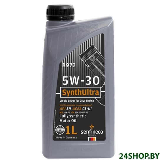 Моторное масло Senfineco SynthUltra 5W-30 API SN ACEA C3-III, 1л Моторное масло Senfineco SynthUltra 5W-30 API SN ACEA C3-III, 1л