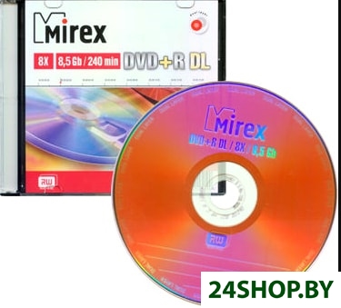 Диск Mirex Dual Layer 8.5Gb 8x slim UL130062A8S Диск Mirex Dual Layer 8.5Gb 8x slim UL130062A8S