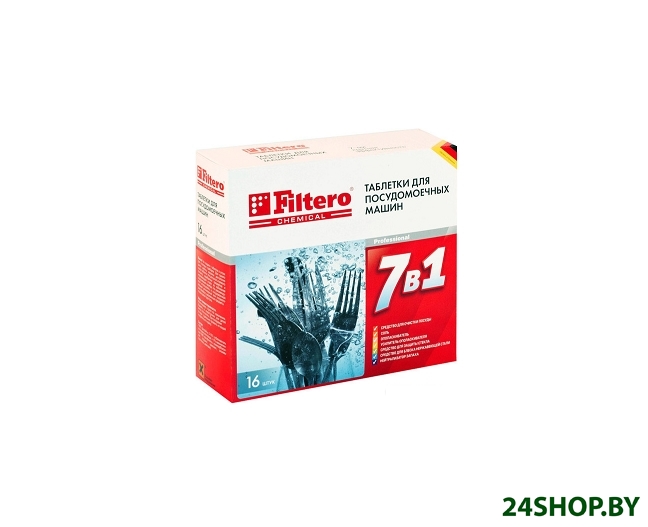 Таблетки для посудомоечной машины Filtero 701 16шт Таблетки для посудомоечной машины Filtero 701 16шт