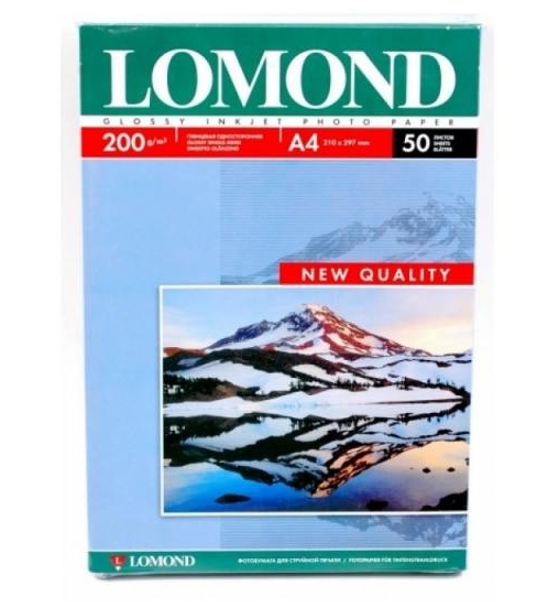 Фотобумага Lomond Глянцевая A4 200 г/кв.м. 50 листов (0102020) Фотобумага Lomond Глянцевая A4 200 г/кв.м. 50 листов (0102020)