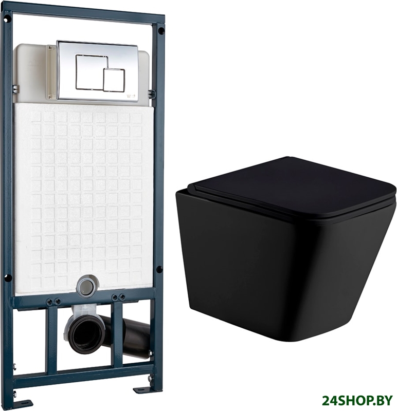Унитаз WeltWasser Gelbach 004 MT-BL + Marberg 507 SE (черный матовый/хром) Унитаз WeltWasser Gelbach 004 MT-BL + Marberg 507 SE (черный матовый/хром)
