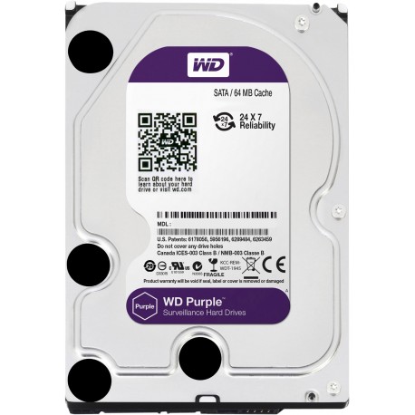 Жесткий диск WD Purple 4TB (WD40PURX) Жесткий диск WD Purple 4TB (WD40PURX)