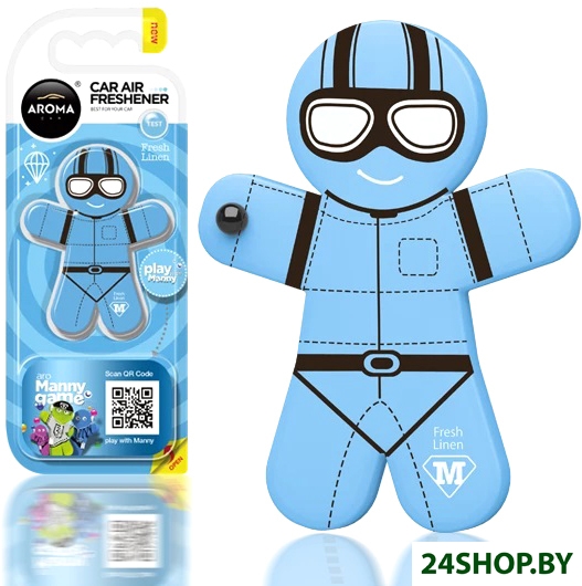 Aroma Car Ароматизатор пластиковый Manny Fresh Linen Aroma Car Ароматизатор пластиковый Manny Fresh Linen